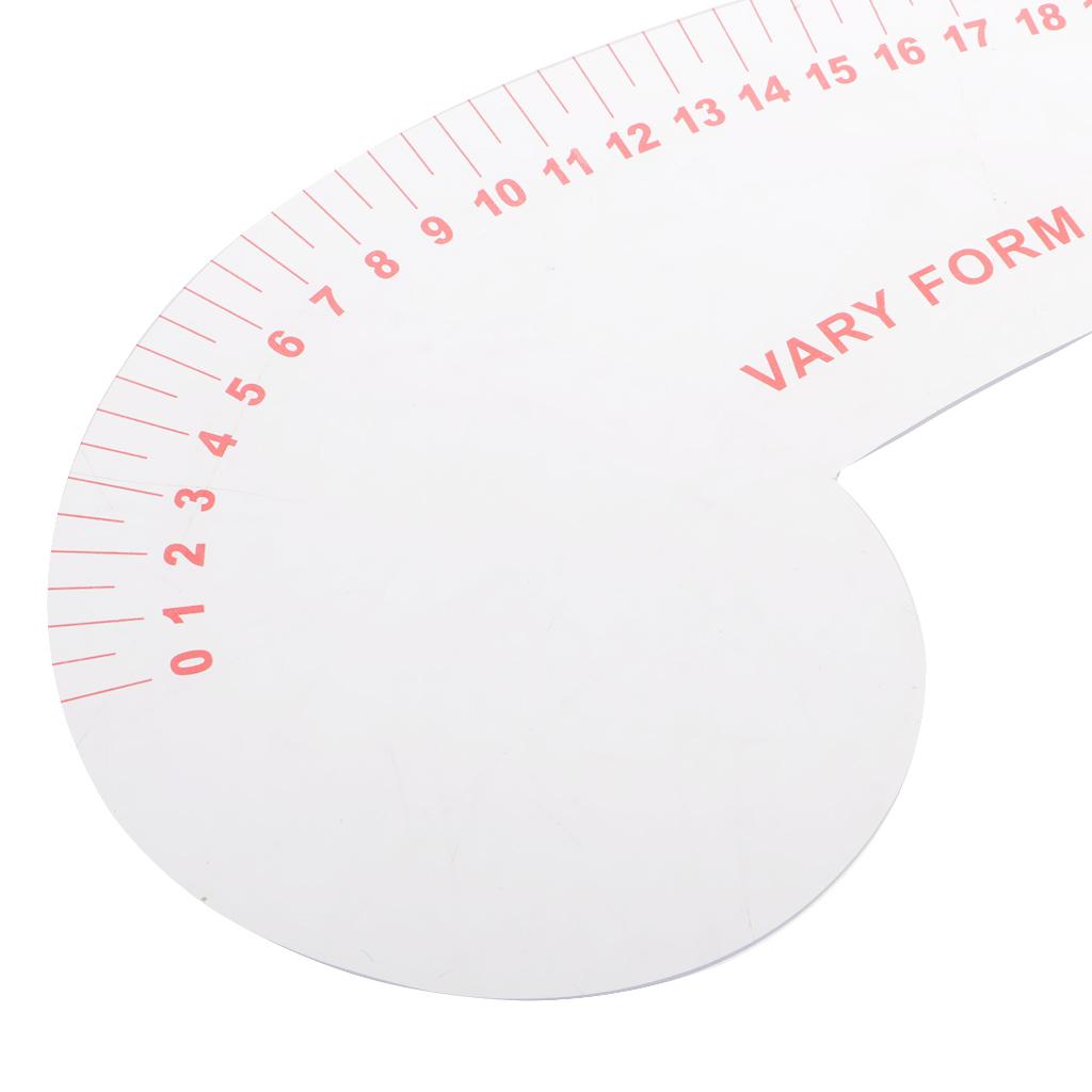 12.2 inch Long Comma Shaped Ruler Sewing Tools by Clothing Sewing Supplies
