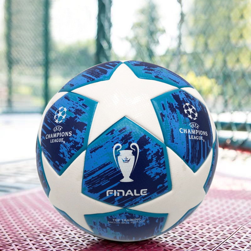 Quả bóng đá UEFA CHAMPIONS LEAGUE 2019 màu xanh size 5 bóng đúc
