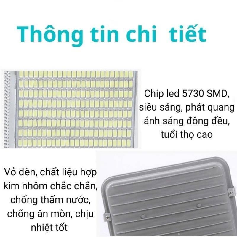 Đèn năng lượng mặt trời 400W, điểm nhấn dòng chổi 400W, có điều khiển từ xa, chống nước IP67