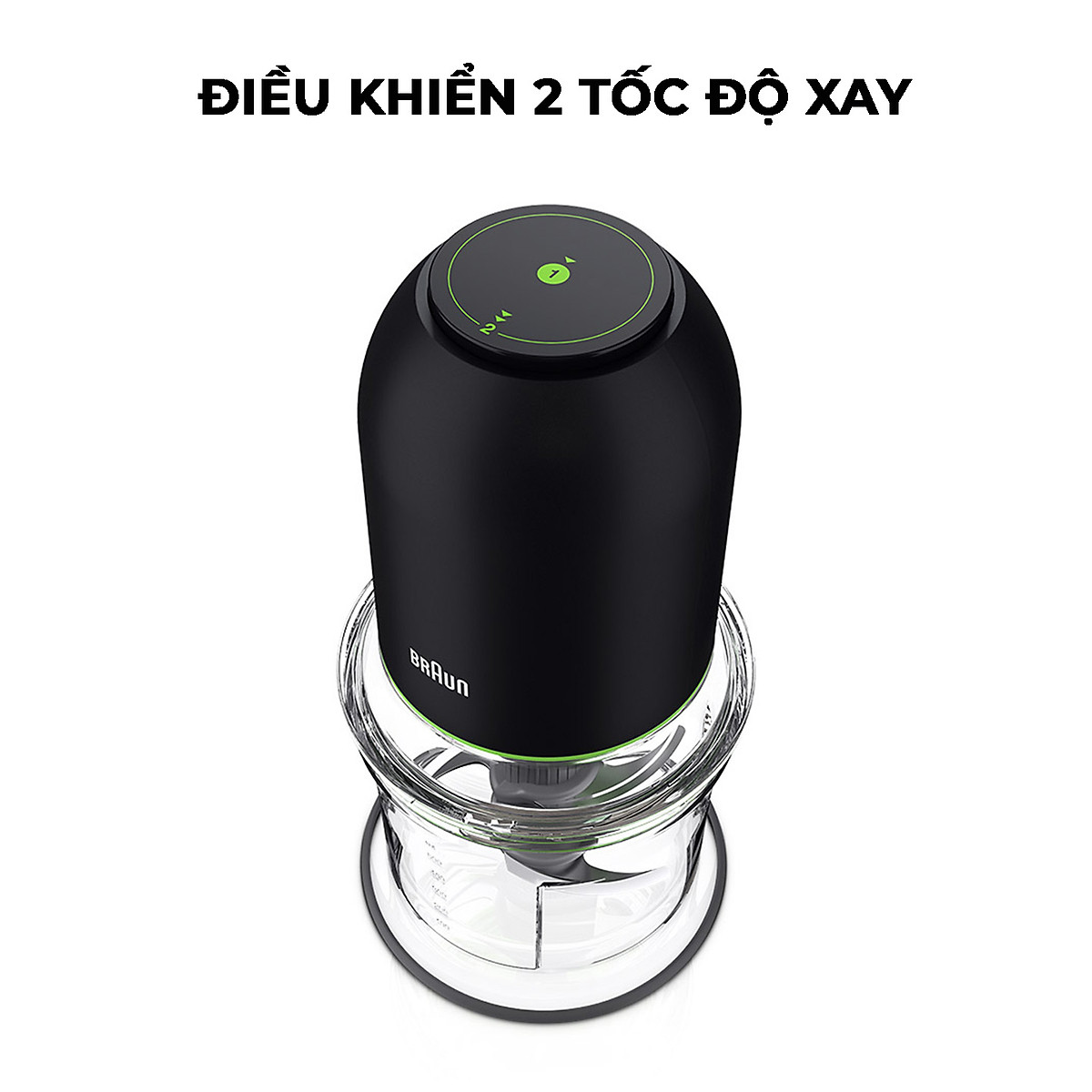 Máy xay thực phẩm đa năng Braun CH3011BK - Hàng chính hãng