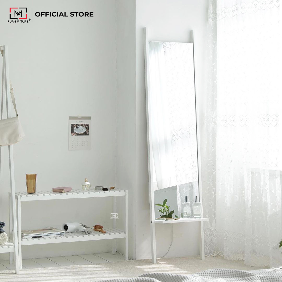 KỆ GIÀY DÉP/ KỆ GỖ TRANG TRÍ ĐA NĂNG 2 TẦNG - BENCH 2F 80 WHITE