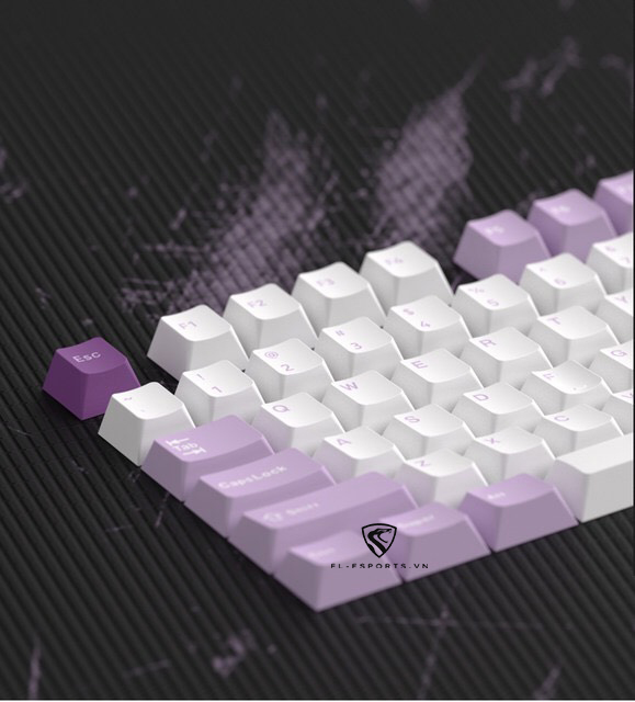 Bàn phím cơ FL-Esports GP75CPM Taro Purple - Hàng chính hãng