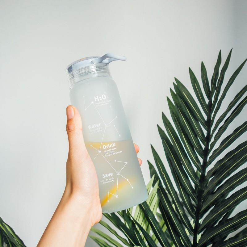 Bình Giữ Nhiệt Hàn Quốc H20 Họa Tiết Chòm Sao Nắp Miệng Chống Tràn