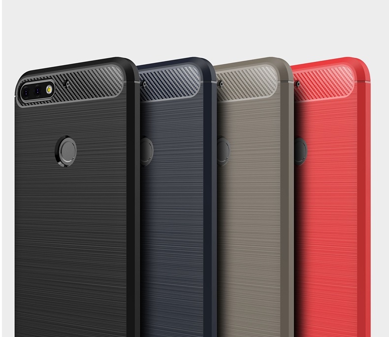 Ốp lưng chống sốc vân Carbon dành cho Huawei Y7 Pro 2018