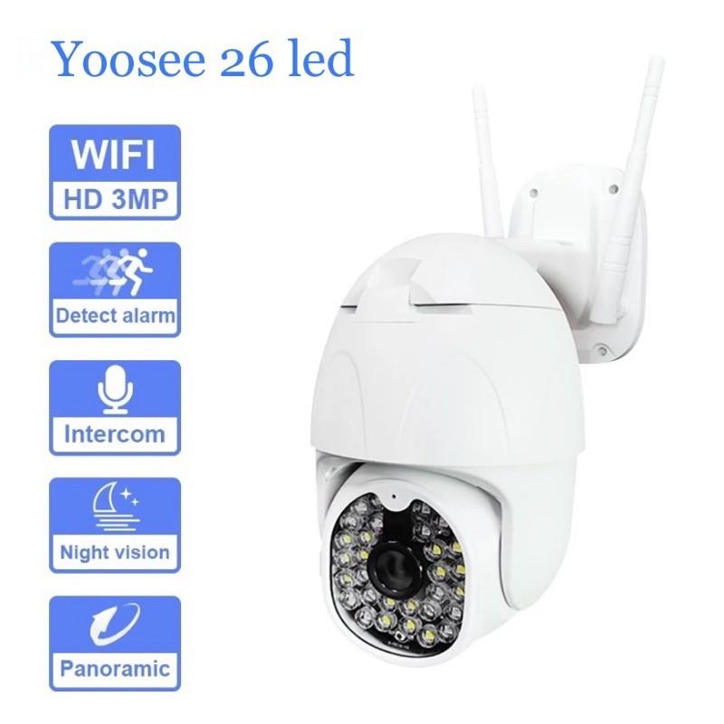 CAMERA YOOSEE PTZ 26 LED HD1080-2.0Mps - NGOÀI TRỜI CHỐNG NƯỚC - QUAY ĐÊM CÓ MÀU - DÒ THEO CHUYỂN ĐỘNG -HÀNG NHẬP KHẨU