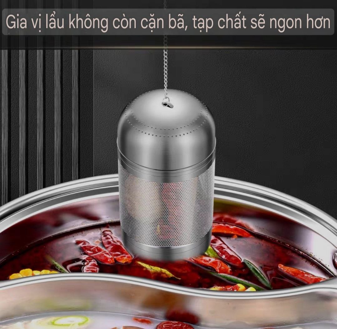 Quả Lọc Trà Inox SUS 316L Quả Lọc Trà Gia Vị Thảo Quả Lỗ Lọc Siêu Mịn Kháng Khuẩn Công Nghệ CNC Cao Cấp