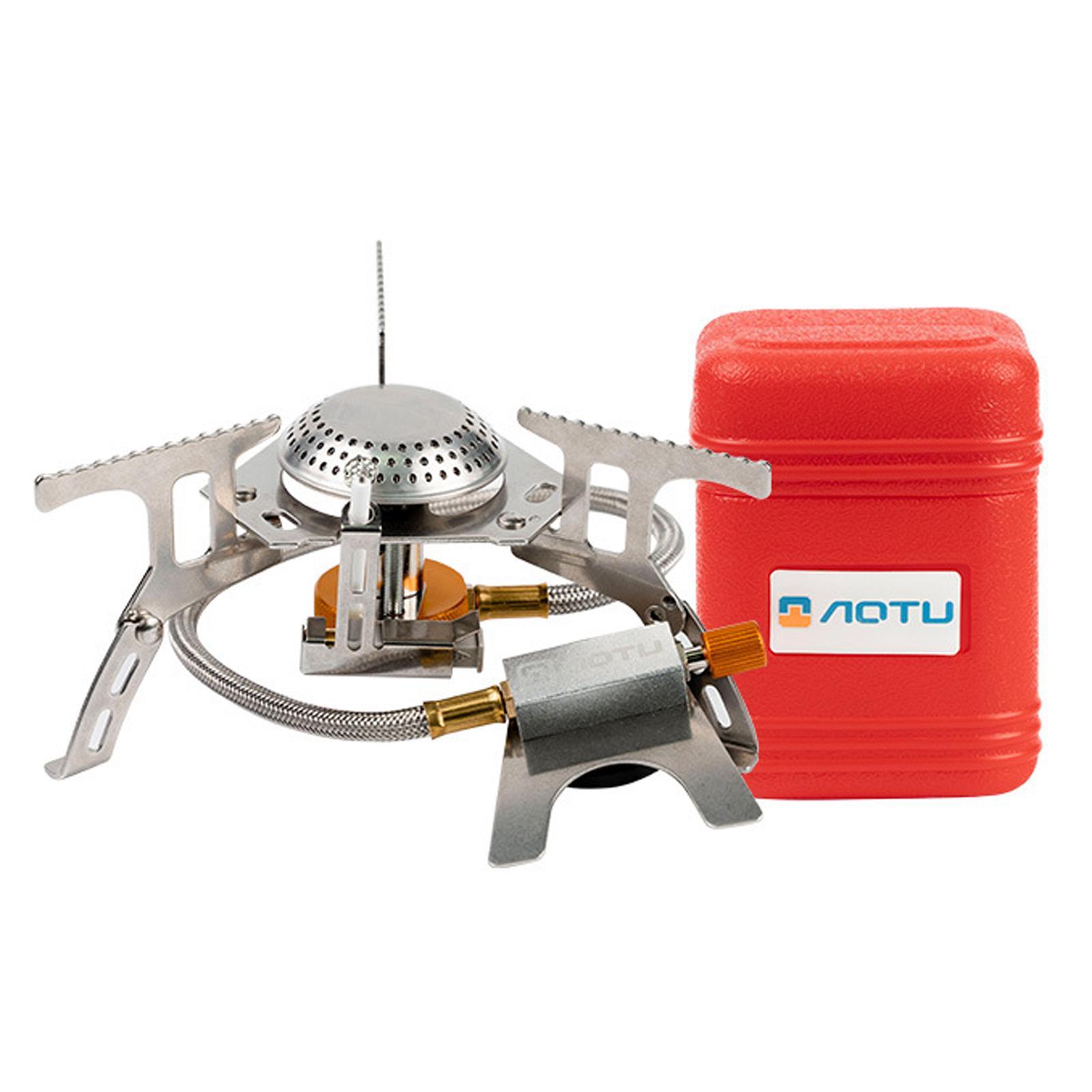 Portable Camping Gas Stove Mini Cooker Gear for Fishing Cooking Camping