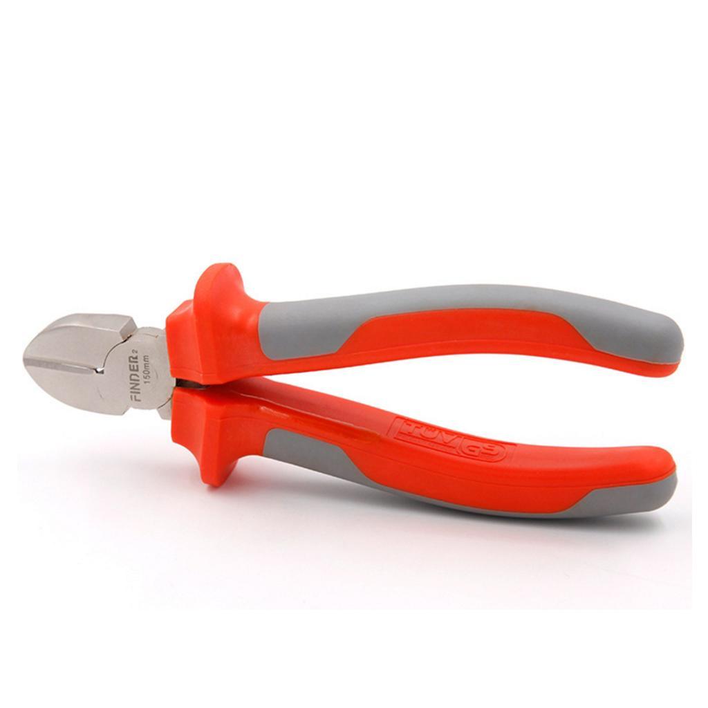 Curved Pliers with Insulating Plastic Handle Wire Pliers Tools 6 Inches