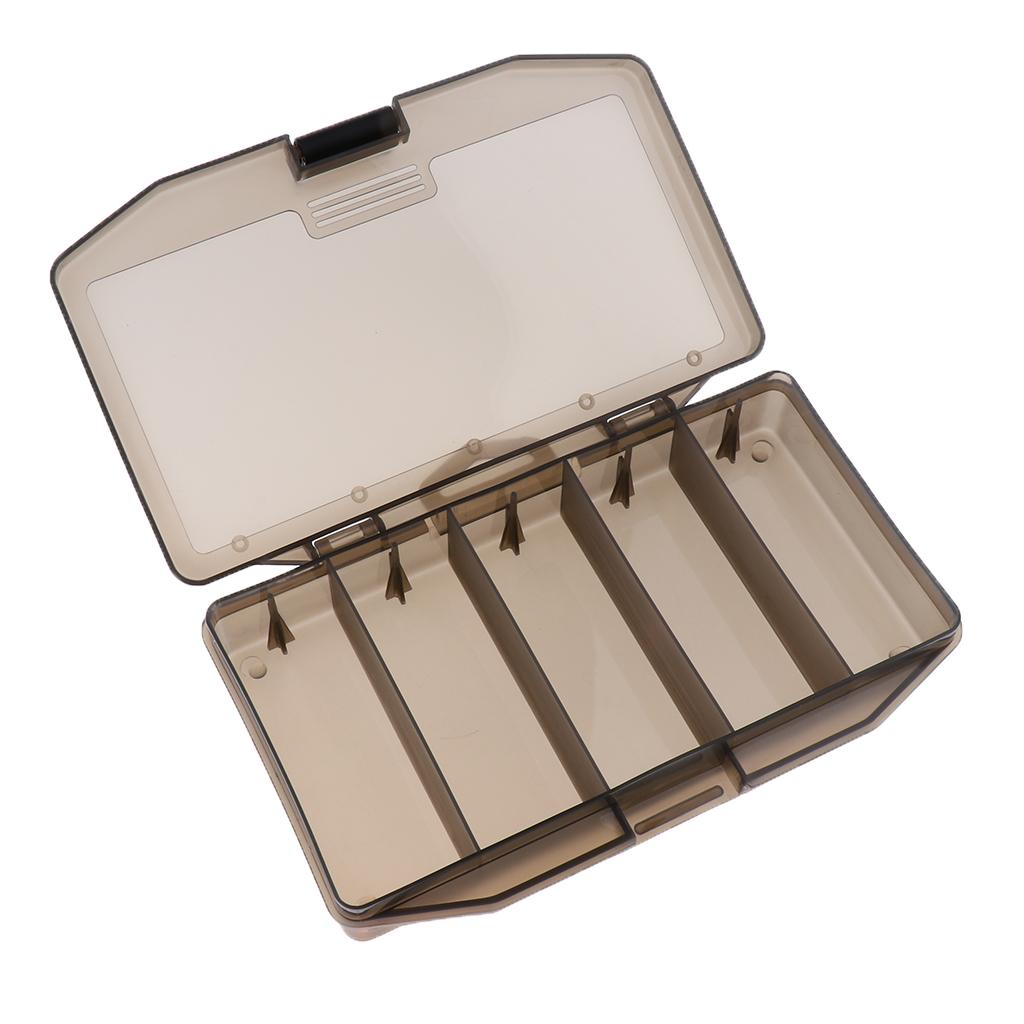 Fishing Gear Lures Hooks Box Anti-UV Accessories Tackle Buckle Cases With 5 Compartments