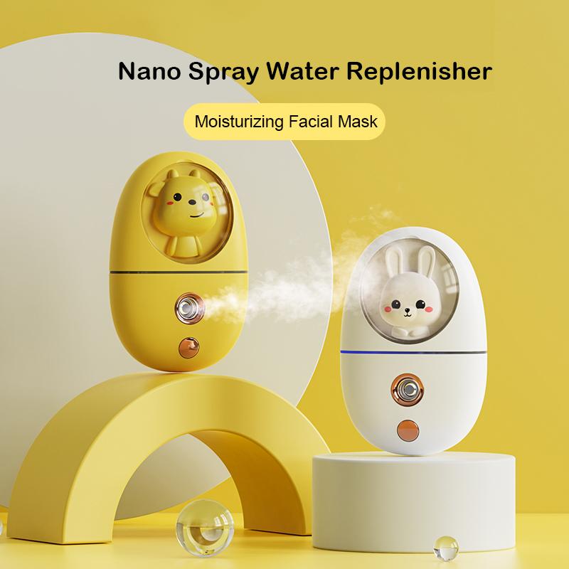Máy Phun Sương Tạo Độ Ẩm Mini Khuếch Tán Nano Nước Replenisher Nước Khuếch Tán Mặt Không Dây Máy Phun Sương Tạo Độ Ẩm Sạc Phun Sương Tạo Phun Sương Tạo Ẩm Hình Ếch Con