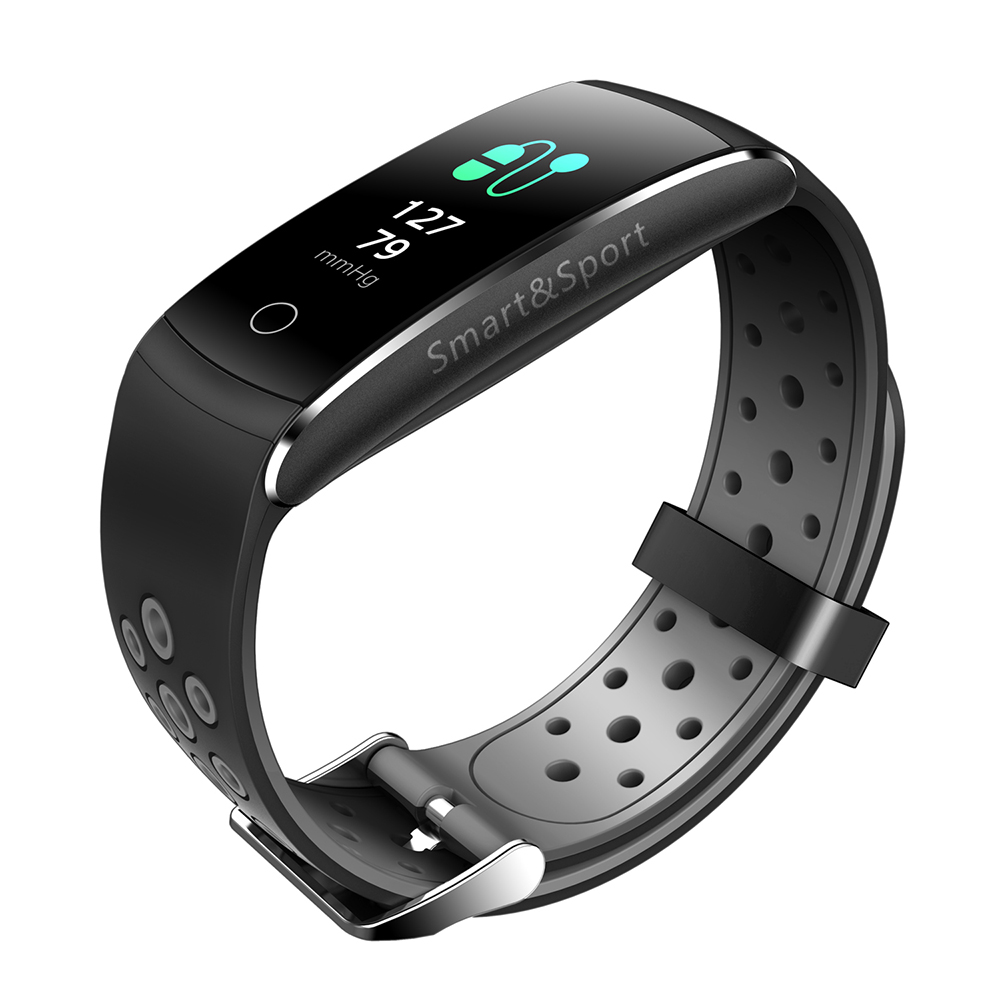 Vòng đeo tay thông minh chống thấm nước dây đeo silicon chống nước chống bụi theo dõi sức khỏe màng hình hiển thị 3D