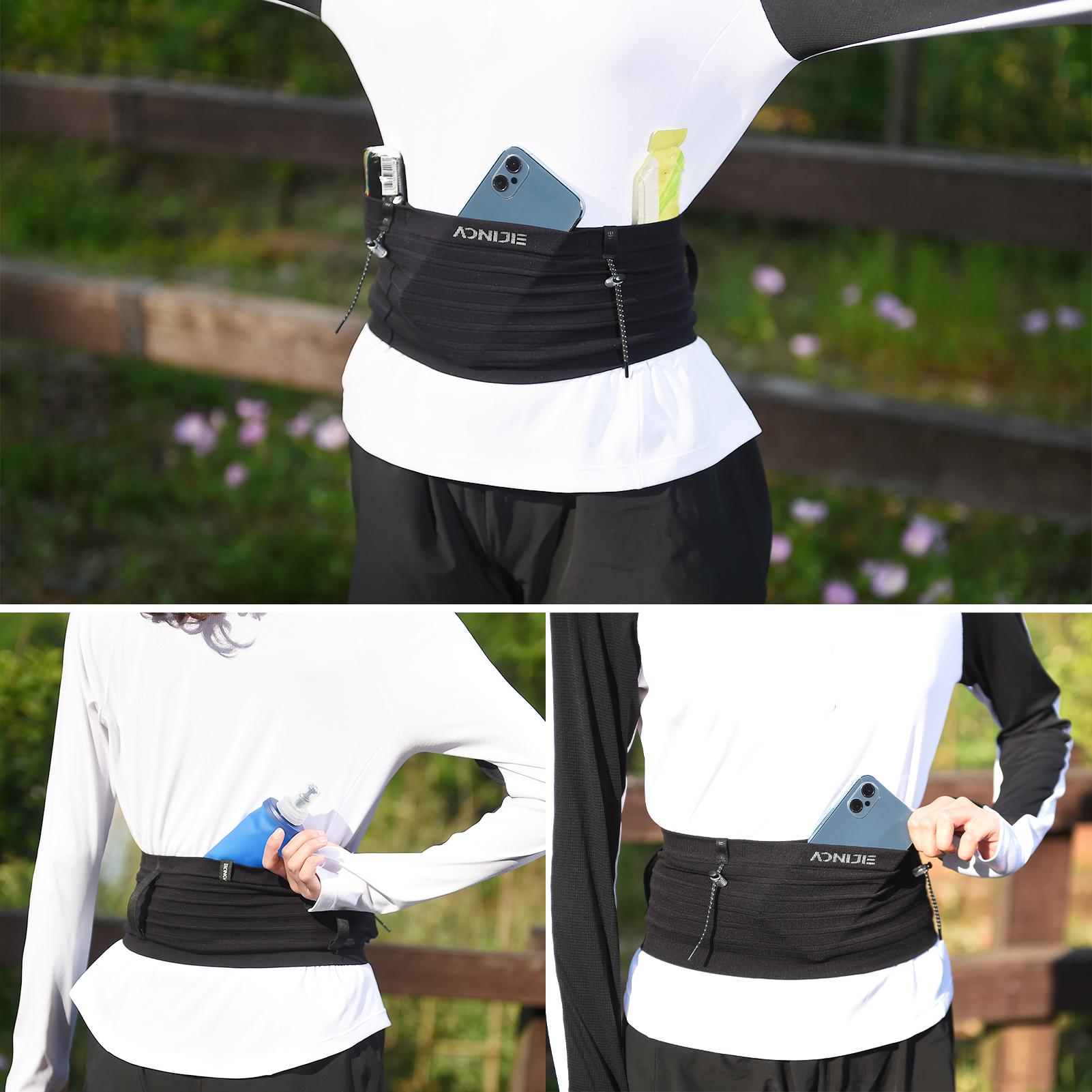 Running Race Belt Fanny Pack Waist Pack Bag for Men Women Cycling Hiking Walking Sports Workout