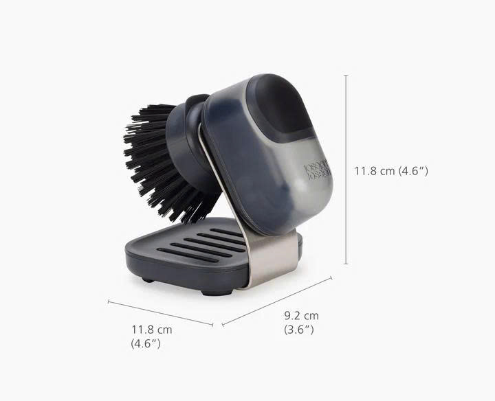 Bàn chải rửa chén nhỏ gọn Joseph Joseph 6500015 SINKTECH có ngăn chứa xà phòng và chân đế