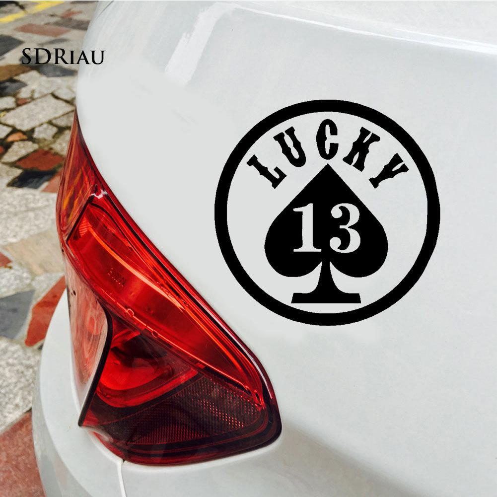 Sticker 13 Số Dán Xe Hơi Cảnh Báo An Toàn
