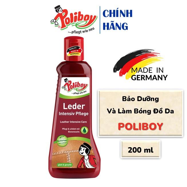 Bảo Dưỡng Đồ Da POLIBOY Làm Bóng Túi Da, Giày Da, Làm Mới Ghế Da Ô Tô, Sofa Da 200ml