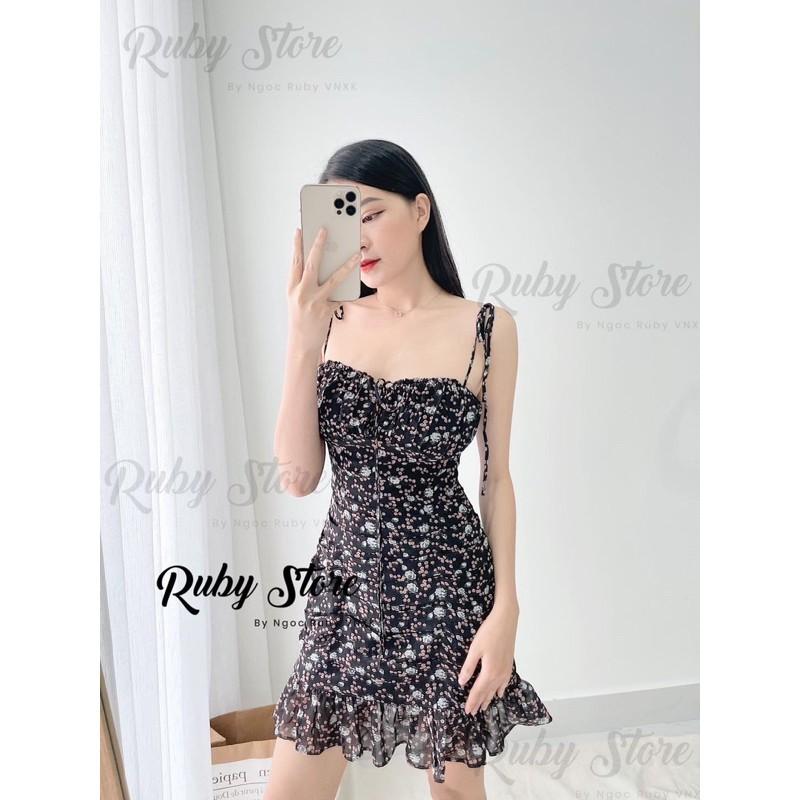 Đầm Hoa 2 Dây