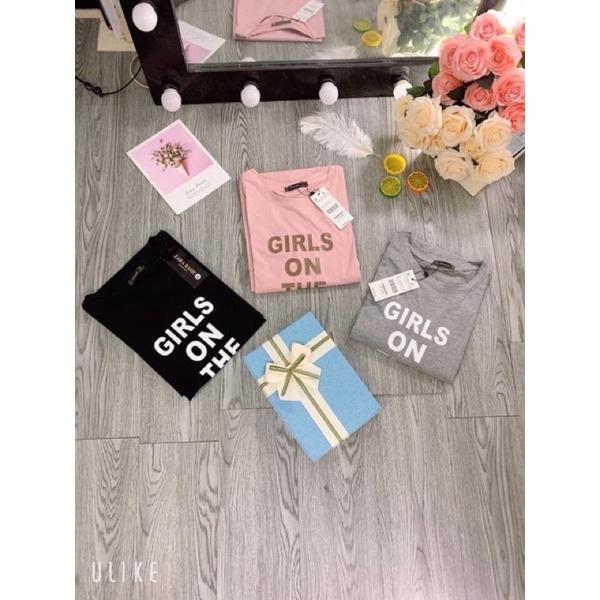 Đầm cotton dáng suông chữ GIRL sale