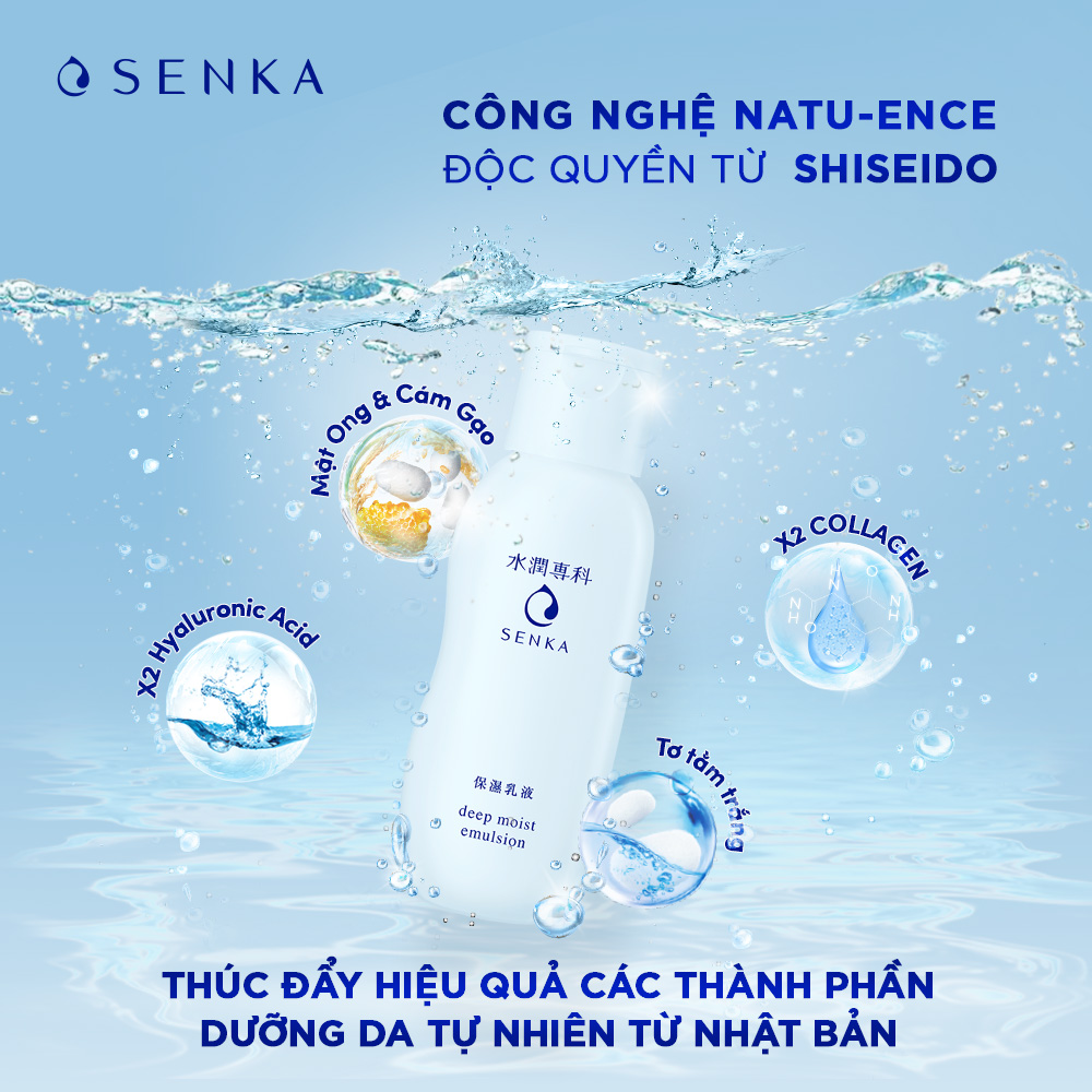 Sữa Dưỡng Senka Cấp Ẩm Chuyên Sâu Deep Moist Emulsion 150ml