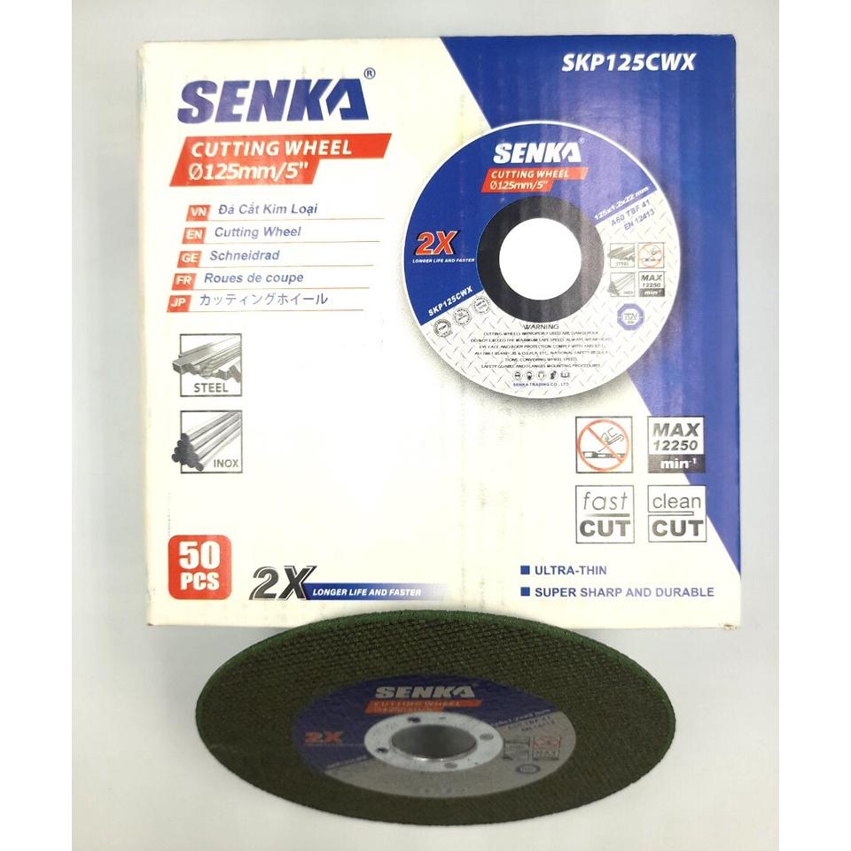 SENKA 2 VIÊN ĐÁ CẮT 125MM/ 5 SIÊU MỎNG CHUYÊN INOX CÔNG NGHỆ ĐỨC