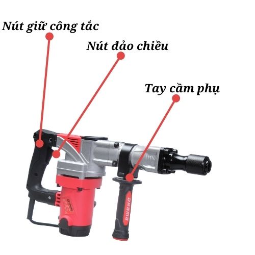 Máy đục 17mm Drama 8035 Piston 35mm_Hàng chính hãng