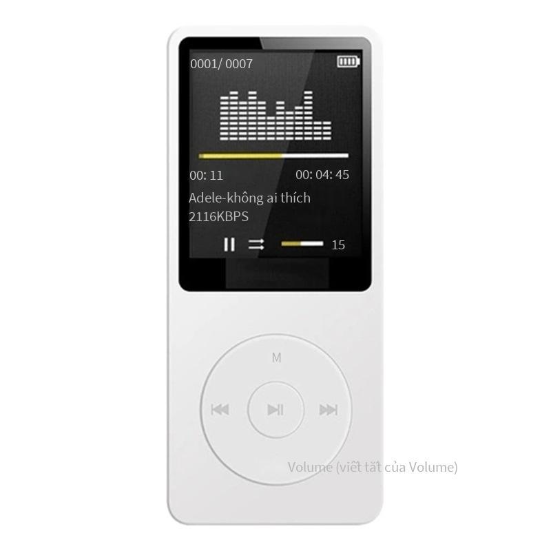 Ưu đãi đặc biệt Máy nghe nhạc MP4 MP3 thể thao màn hình 1.8 inch dành cho học sinh và người lớn Walkman phổ thông có thể cắm thẻ TF