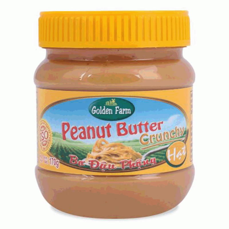 Bơ Đậu Phộng Hạt Golden Farm 170g – 8935118306329