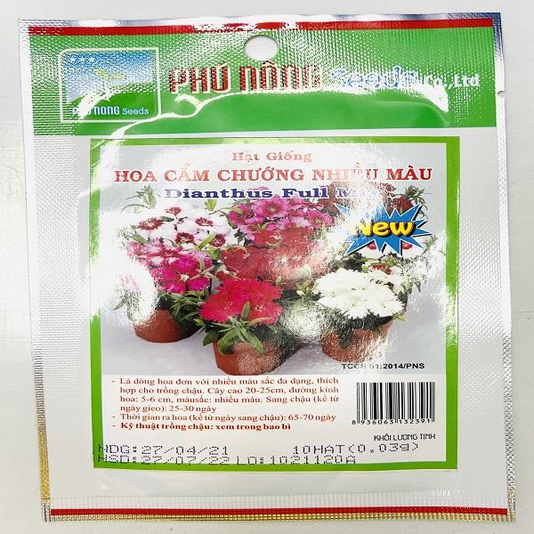 Hạt giống hoa cẩm chướng nhiều màu
