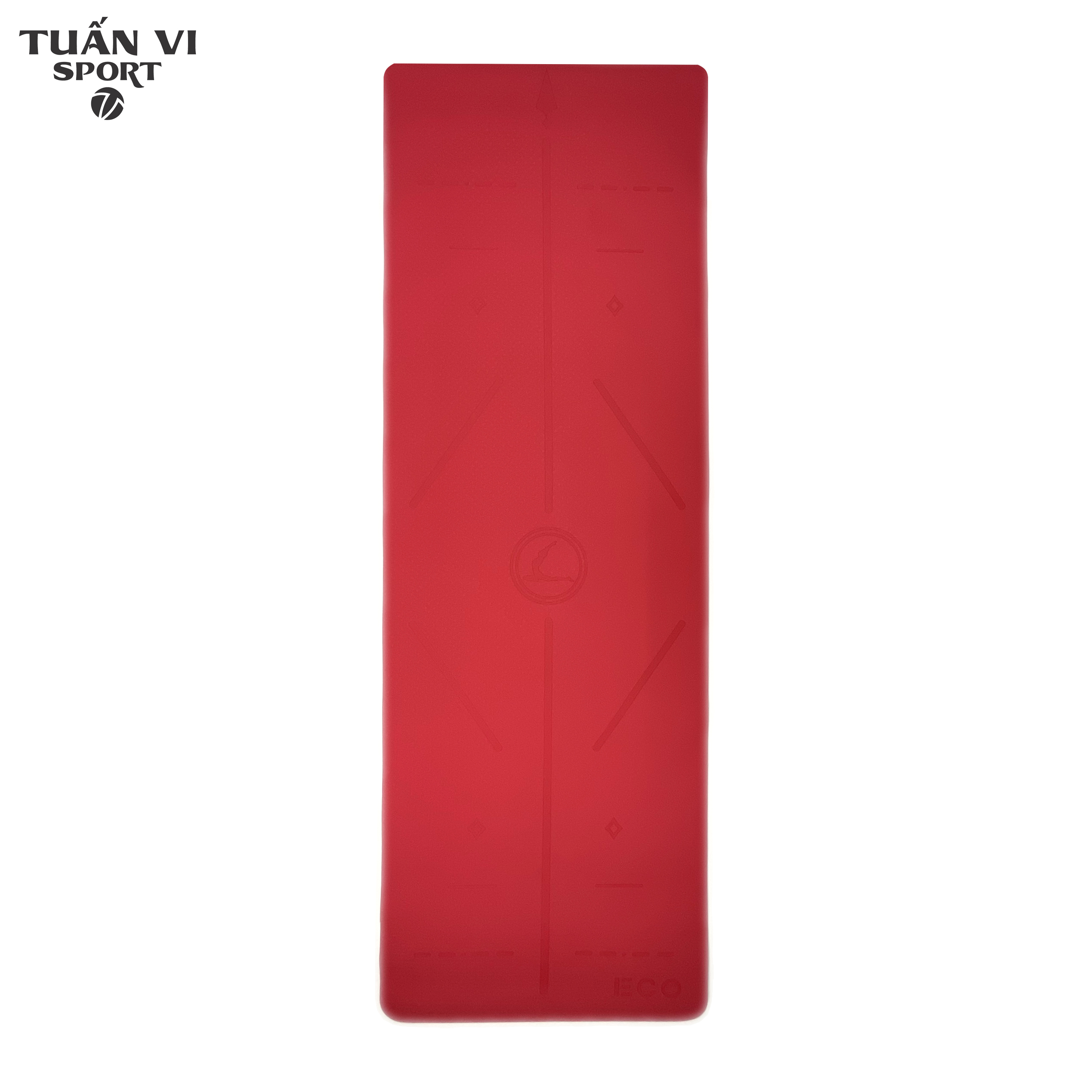 Thảm tập Yoga, Gym, Fitness  Định Tuyến ECO 2 lớp TPE dày 6mm chống trơn trượt , tập thể dục thể thao tại nhà  ( Tặng kèm túi đựng thảm )