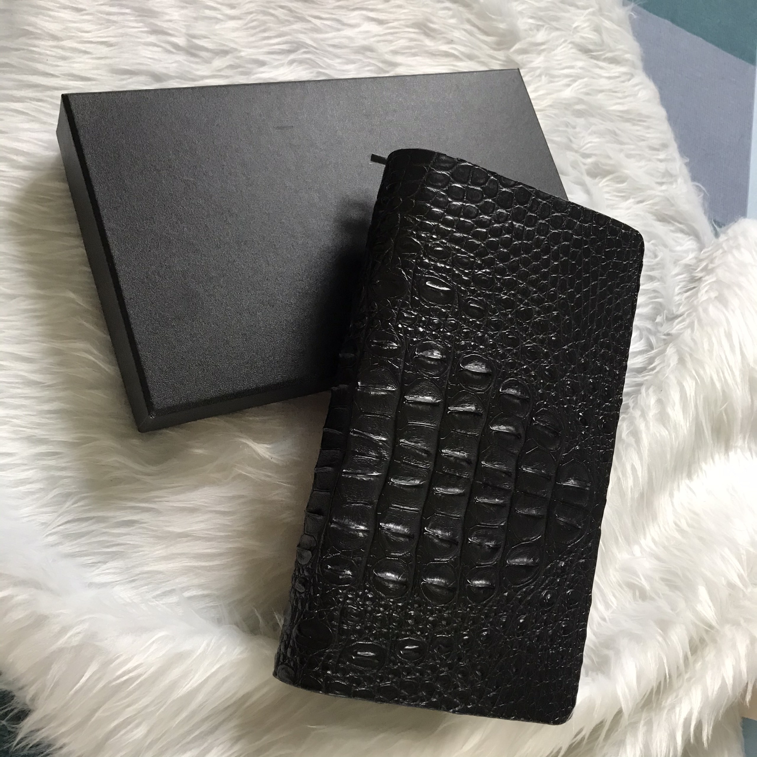 VÍ CẦM TAY DA CÁ SẤU FULLBOX
