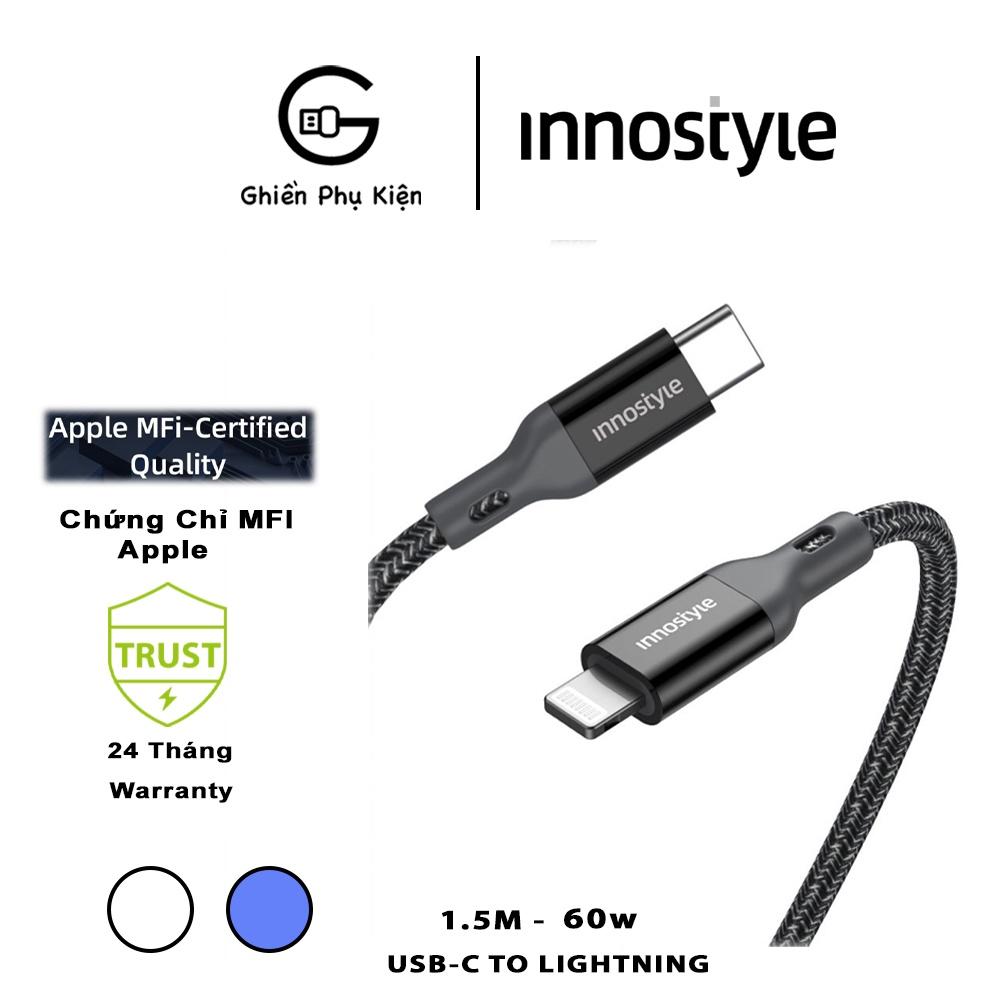 CÁP INNOSTYLE POWERFLEX USB-C TO C 1.5M 60W ICC150AL - HÀNG CHÍNH HÃNG