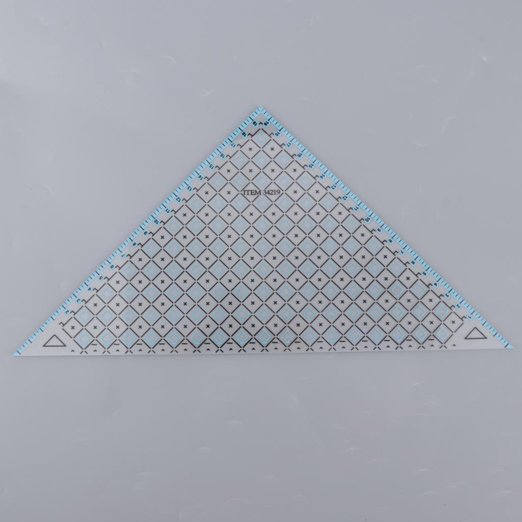 35x15.5cm Acrylic Quilting Bản Mẫu Miếng Dán Cường Lực May Thước Quilting Dụng Cụ