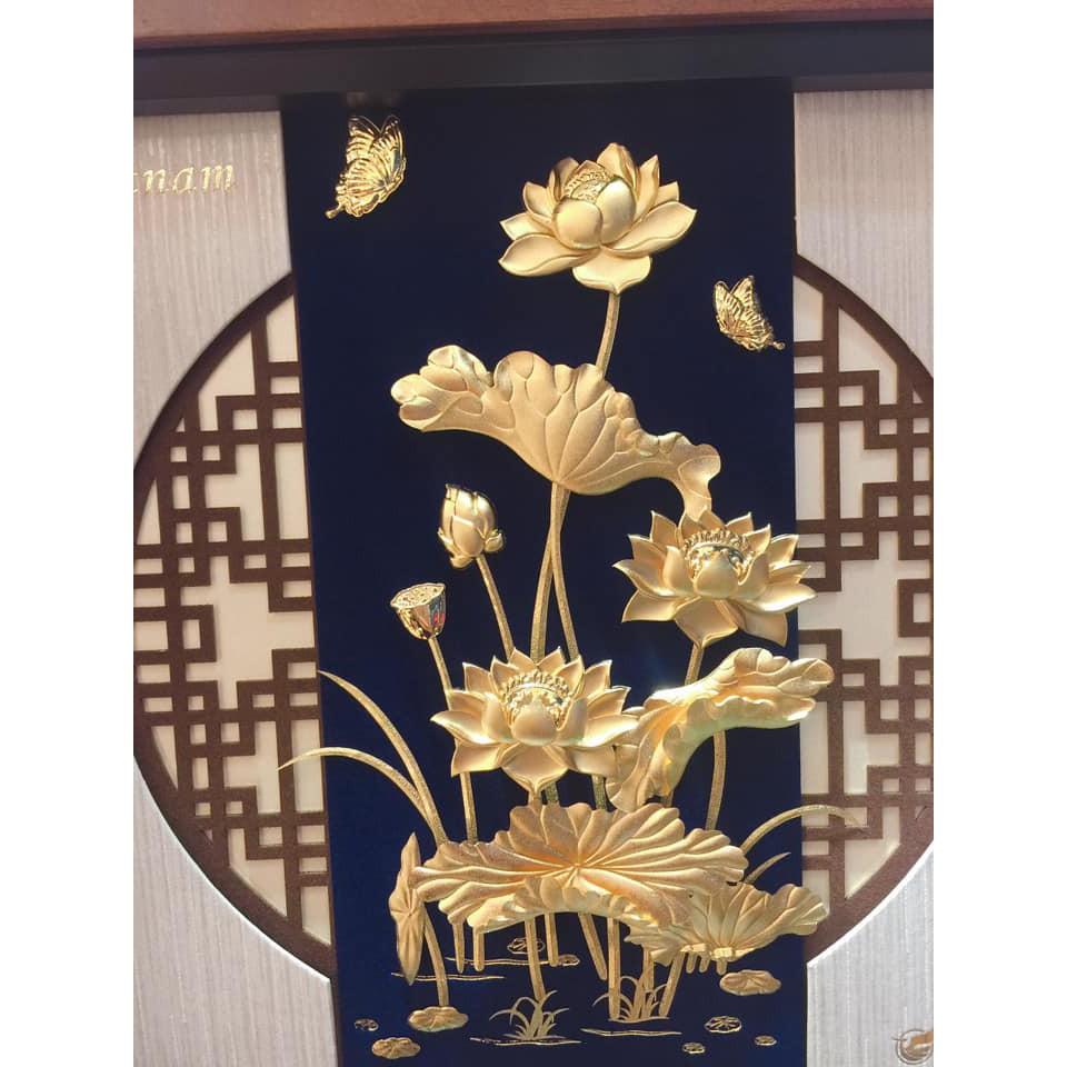 Tranh Hoa Sen Dát Vàng