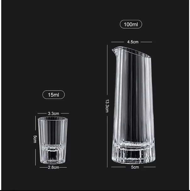 Cao cấp - BỘ BÌNH RƯỢU PHA LÊ CRISTALERÍA