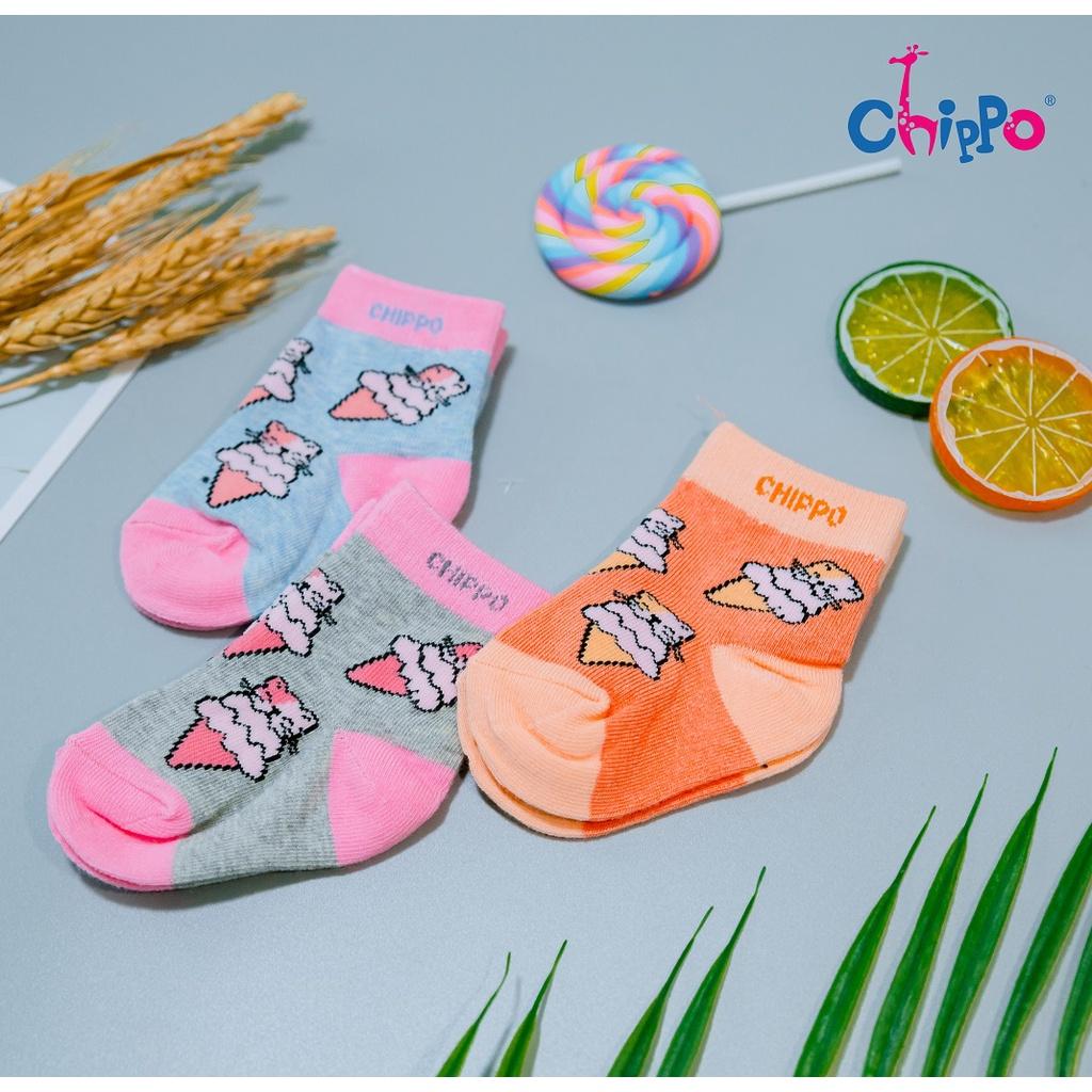 Tất CHIPPO cho bé chất liệu cotton mềm thoáng kháng khuẩn cho bé từ 1-3 Tuổi