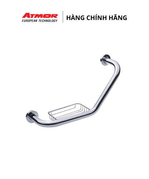 Tay Vịn Nhà Tắm An Toàn Có Khay Xà Phòng ATMOR – 8009