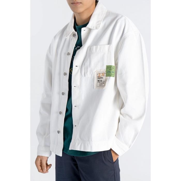 ÁO KHOÁC JEAN NAM MÀU TRẮNG FORM REGULAR - 10S22DJA001 | LASTORE MENSWEAR