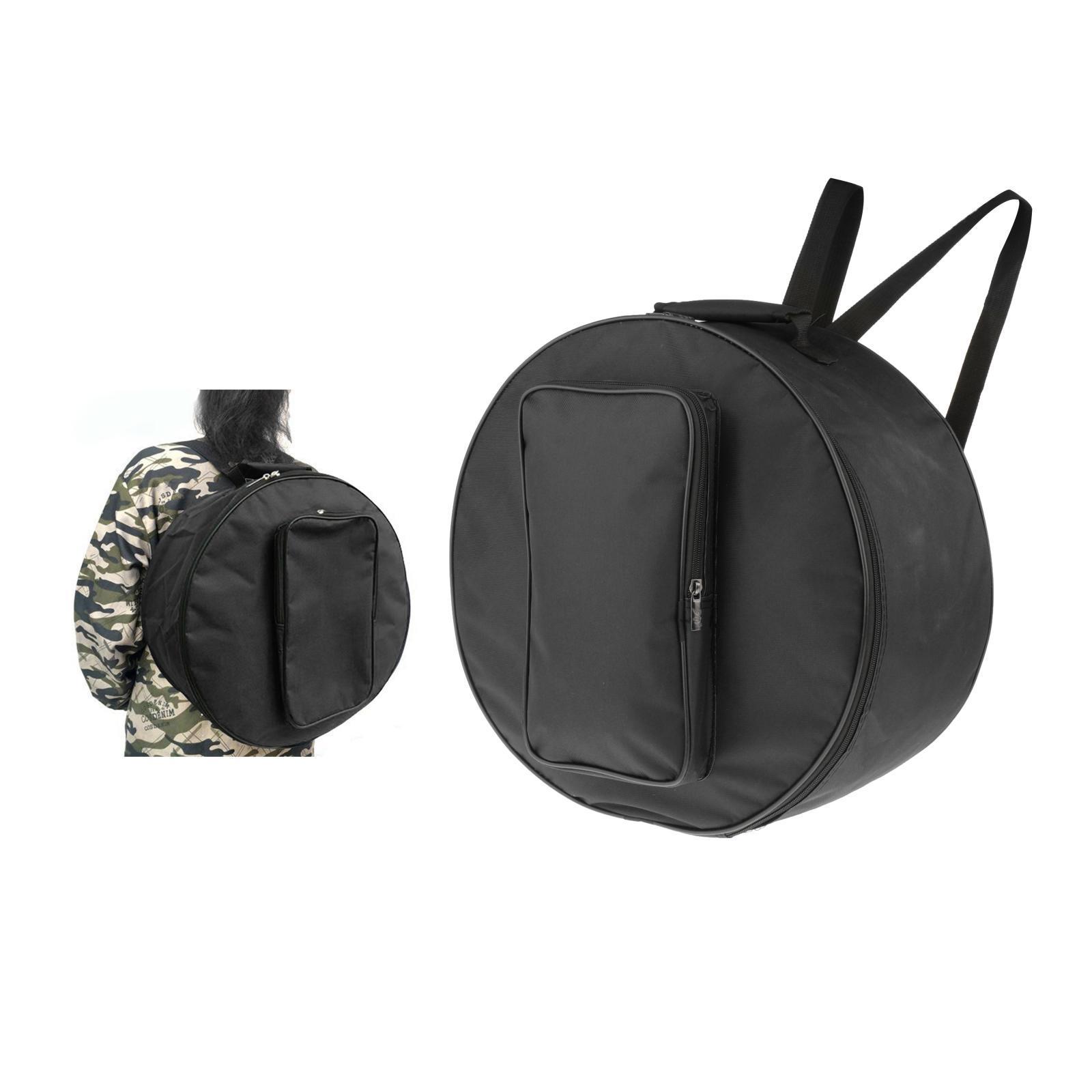 2X Black Oxford Cloth Snare Drum Bag Backpack Case Cover Instrument Parts