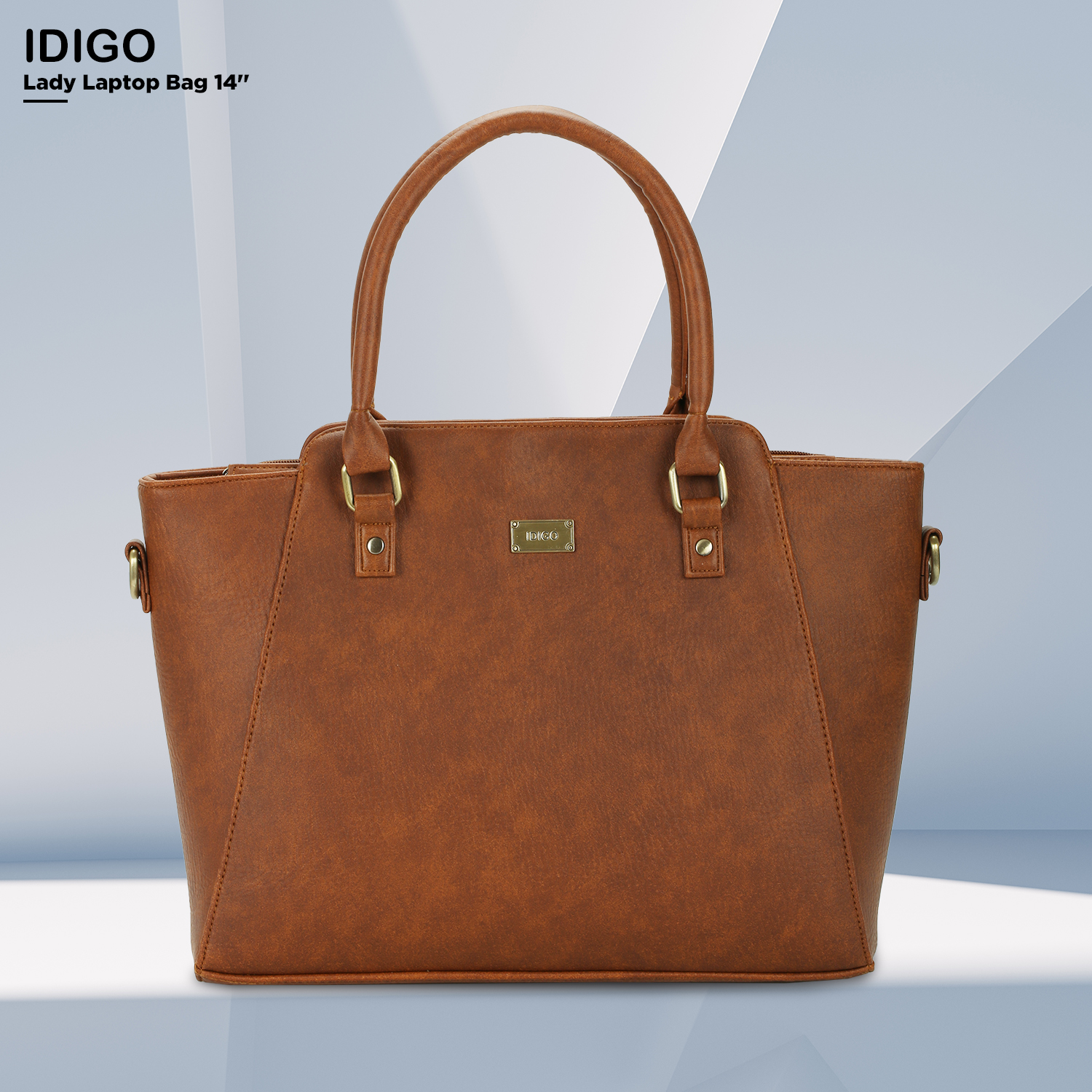 Túi đeo vai giáo viên đựng laptop 14inch, túi xách tay công sở nữ phom lớn chứa tài liệu A4 IDIGO FB2-5053