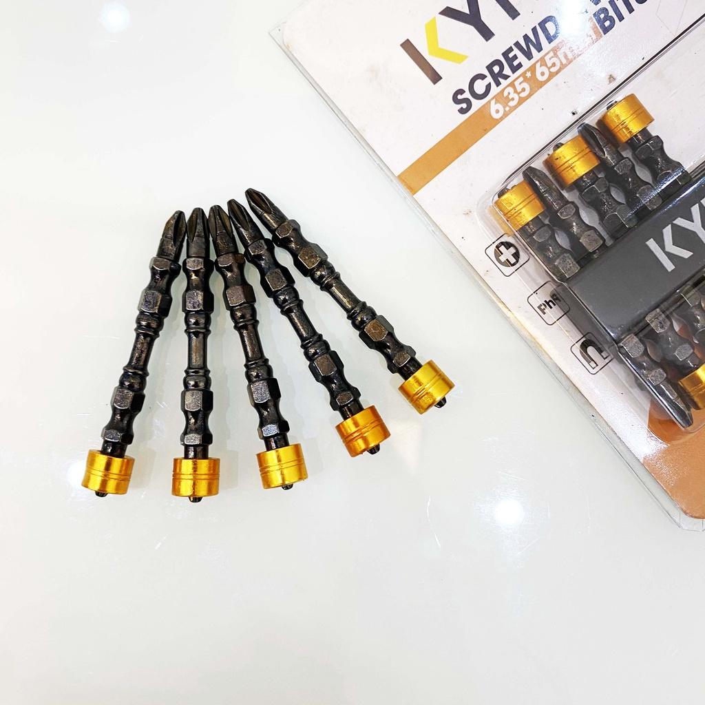 Mũi bắn vít 2 đầu PH2 chống sốc chiều dài 65mm CÓ VÀ KHÔNG CÓ NAM CHÂM KYNKO CHÍNH HÃNG