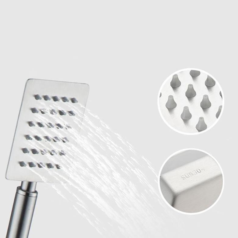 Bộ Sen Cây Tắm Đứng Nóng Lạnh INOX SUS 304 Vuông-Bộ Cây sen Vuông INOX 304