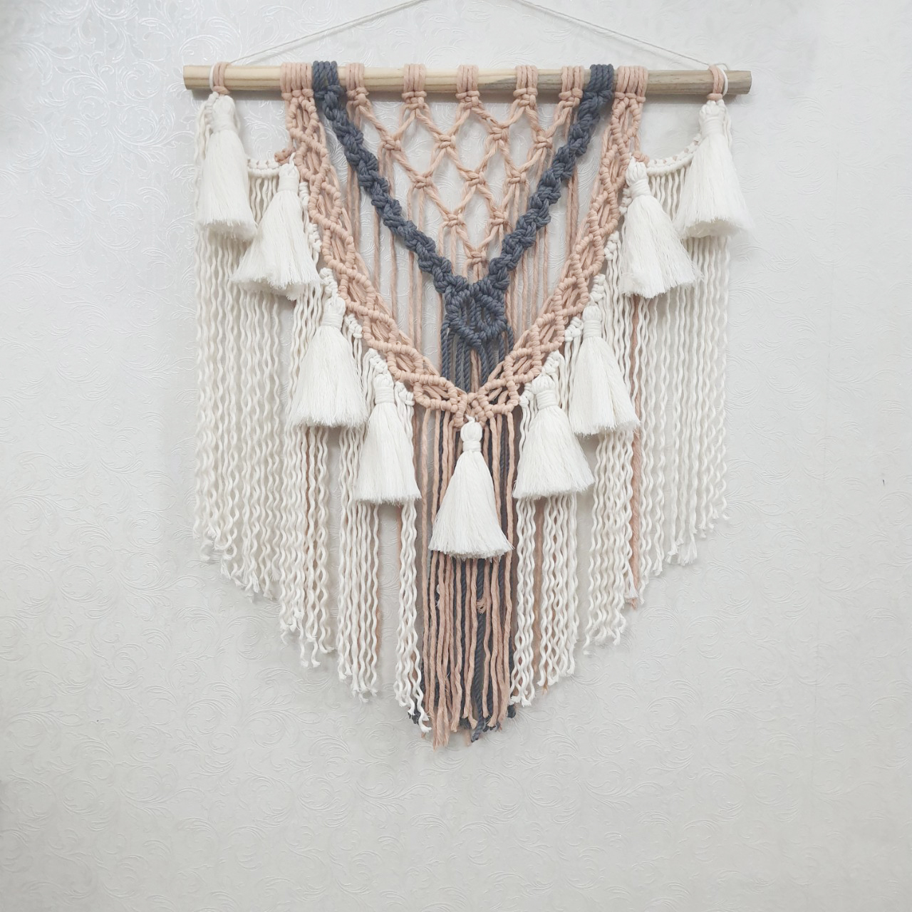 Mành macrame trang trí nhà cửa