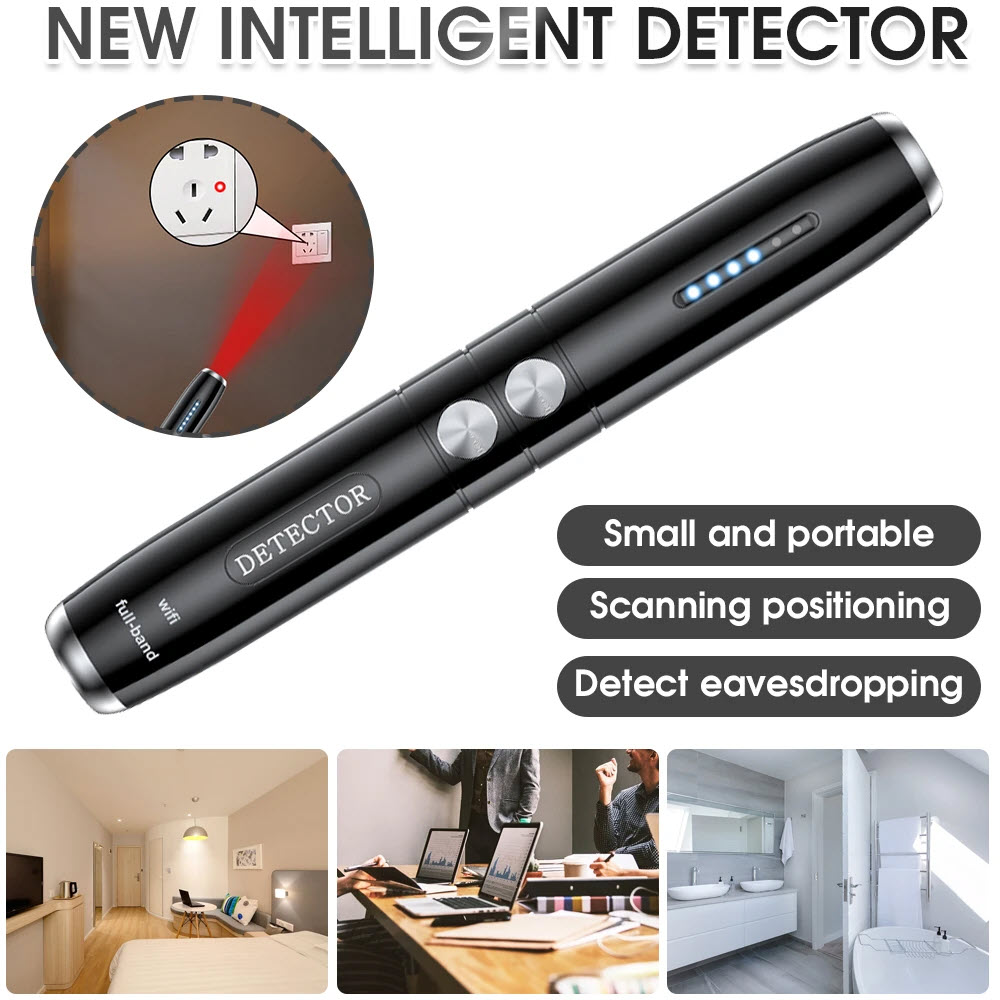 Máy Dò Phát Hiện Theo Dõi Camera, GPS, Định Vị Detector T8, 2023 NEW GPS Wireless Signal Detector T8 Pinhole Camera Position Mini Bug Detection Pen Anti Wiretap Gadget Anti Candid Camera