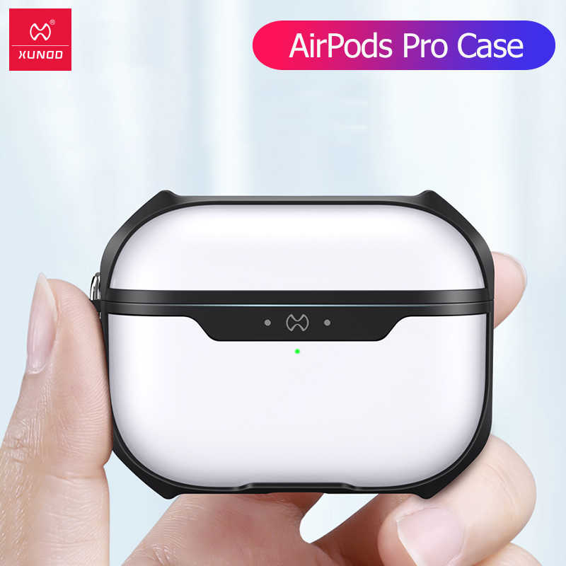 Đen - Bao case silicon chống sốc siêu mỏng cho tai nghe Apple Airpods Pro hiệu XUNDD Drop Resistant (Thiết kế siêu mỏng, kiểu dáng viền màu, bảo vệ chắc chắn) - Hàng nhập khẩu