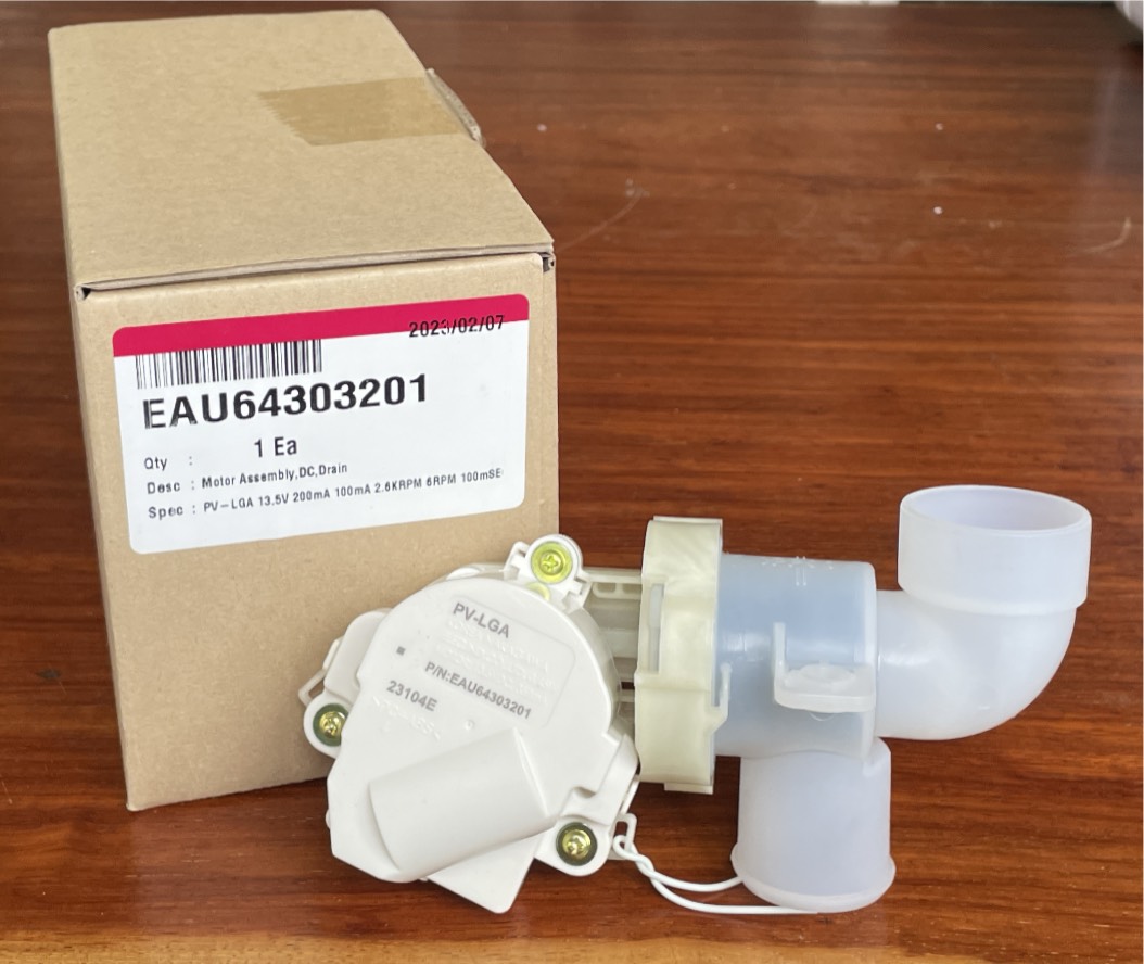 VAN XẢ NƯỚC MÁY GIẶT LG CỬA TRÊN (LỒNG ĐỨNG) 11KG, 12KG, 13KG, 19KG (GẮN LIỀN CỔ NHỰA) – HÀNG CHÍNH HÃNG