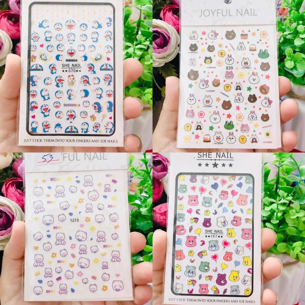 Miếng stick chữ dán móng siêu cute dành cho Nail 10k/1 tấm