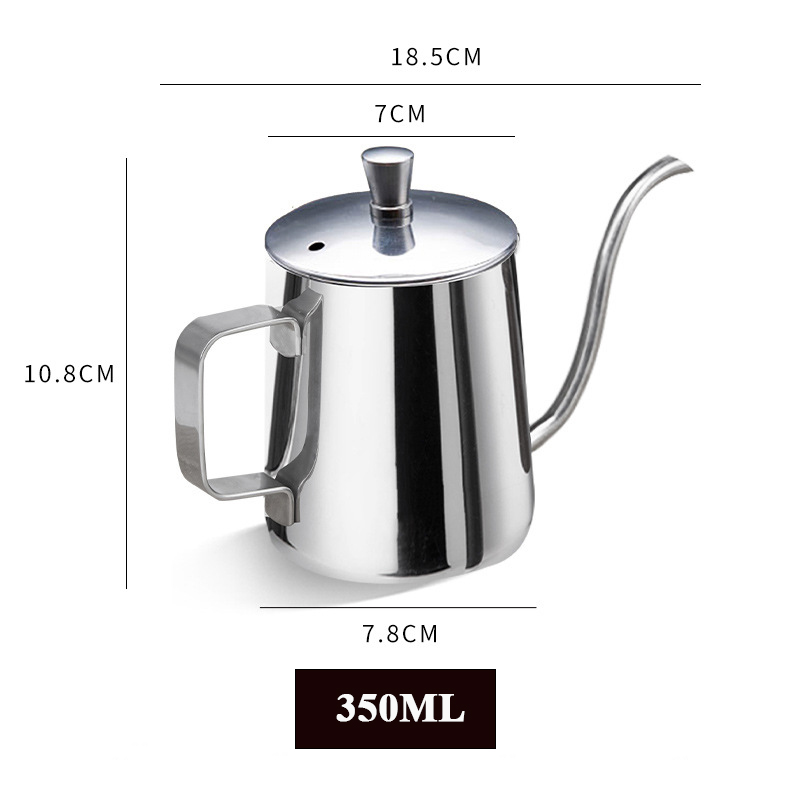 Ấm Cổ Ngỗng Pha Cà Phê inox 304 - Ấm Pha Cà Phê V6 600ml Loại Dày