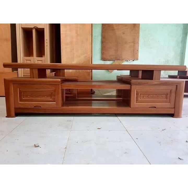 Kệ tivi ngăn kéo gỗ sồi nga