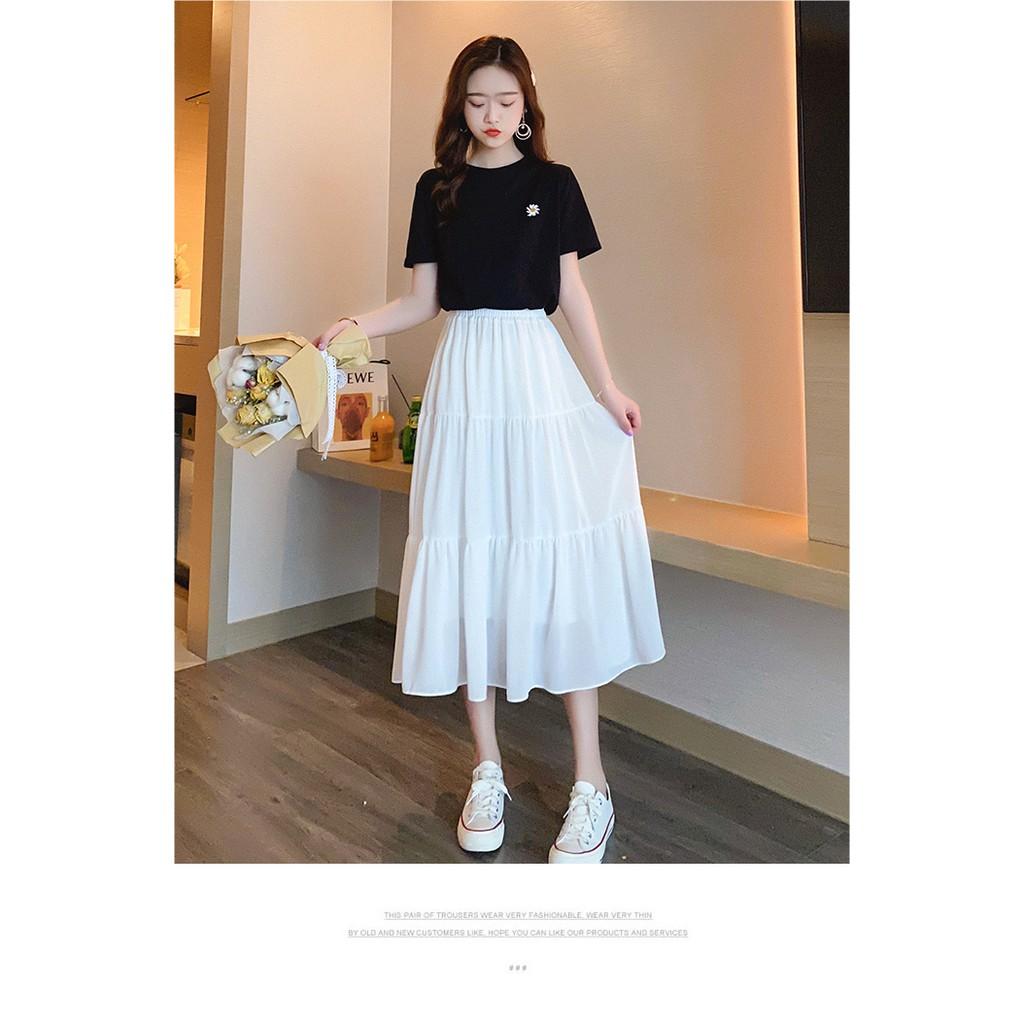 Chân váy Ulzzang Chân váy Vintage 3 tầng siêu đáng yêu RumHana (có lót trong, ảnh thật)