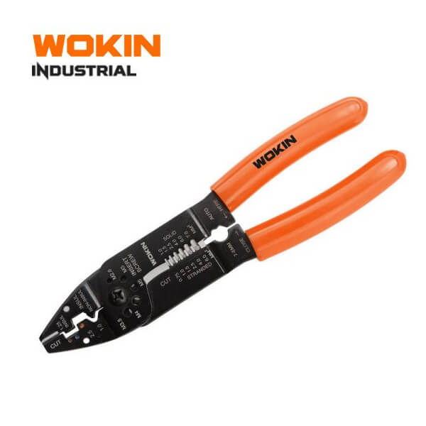 Kìm bấm và tuốt dây 8.5"/215mm WOKIN 552808