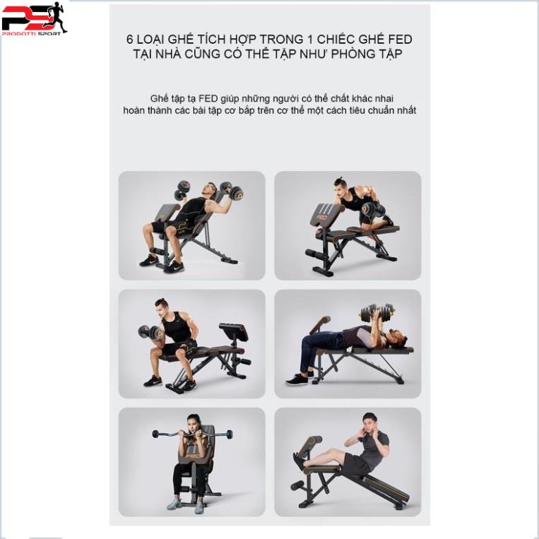 Ghế tập tạ,tập gym đa năng Fed- XM06868 Chịu lực 300kg